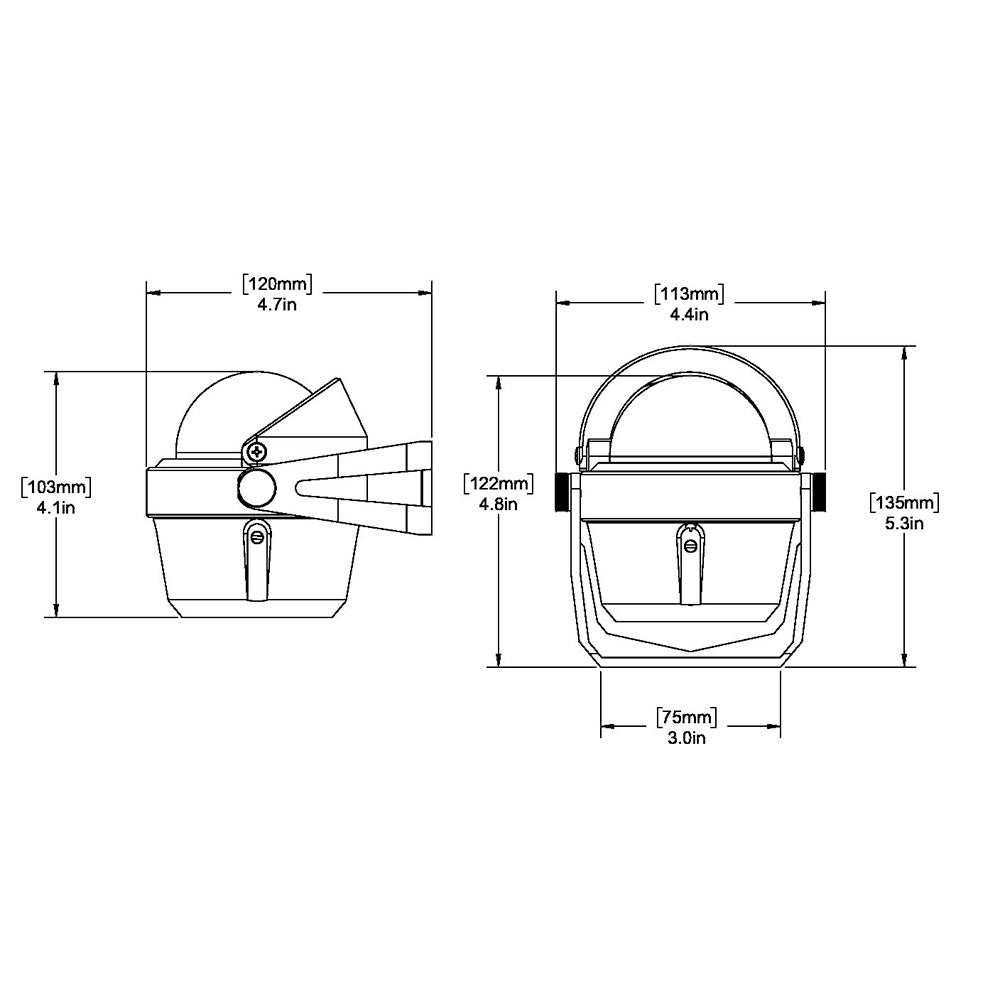 Ritchie B-51 Explorer Compass - Bracket Mount - Black - Deckhand Marine Supply