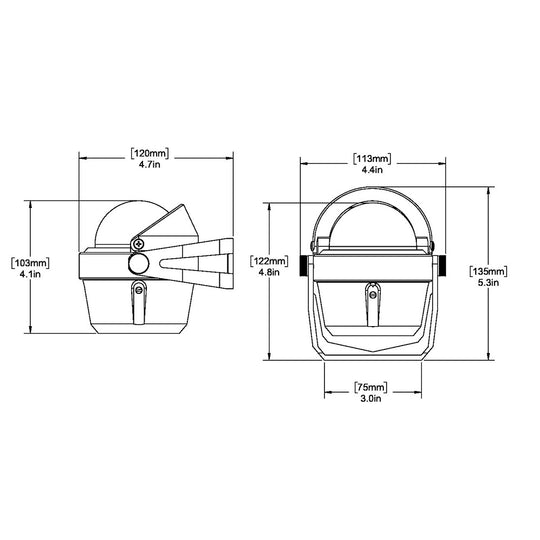 Ritchie B-51 Explorer Compass - Bracket Mount - Black - Deckhand Marine Supply