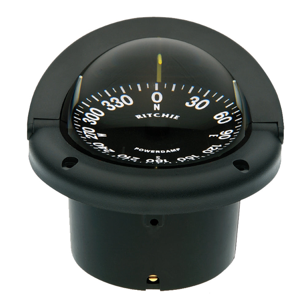 Ritchie HF-742 Helmsman Compass - Flush Mount - Black - Deckhand Marine Supply