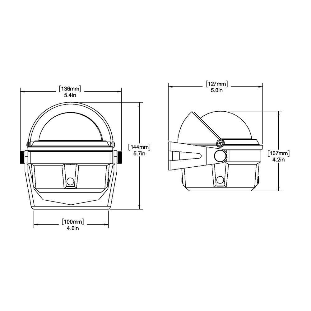 Ritchie B-81 Voyager Compass - Bracket Mount - Black - Deckhand Marine Supply