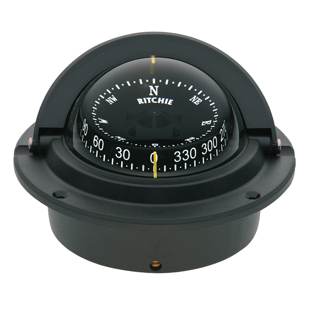 Ritchie F-83 Voyager Compass - Flush Mount - Black - Deckhand Marine Supply