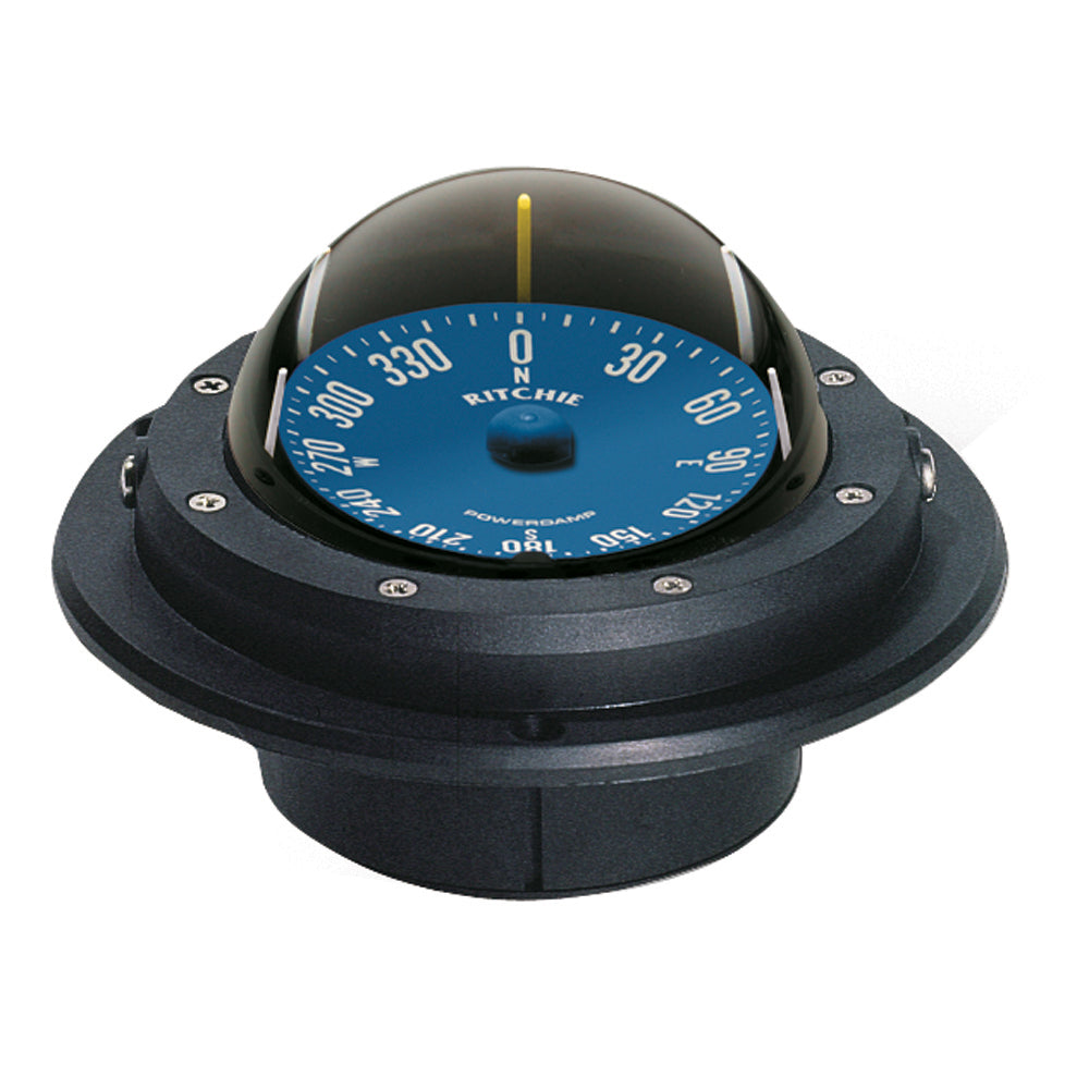 Ritchie RU-90 Voyager Compass - Flush Mount - Black - Deckhand Marine Supply