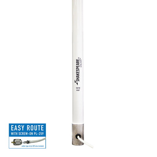 Shakespeare Galaxy 5018 15' 2 VHF Antenna - 9dB Gain