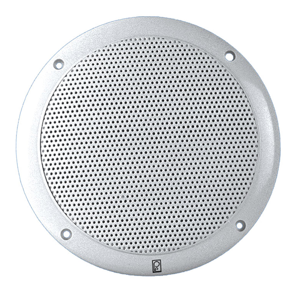 Poly-Planar MA-4056 6" 80 Watt Speakers - White - Deckhand Marine Supply