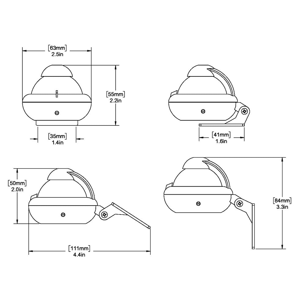 Ritchie X-10-A RitchieSport Automotive Compass - Bracket Mount - Gray - Deckhand Marine Supply