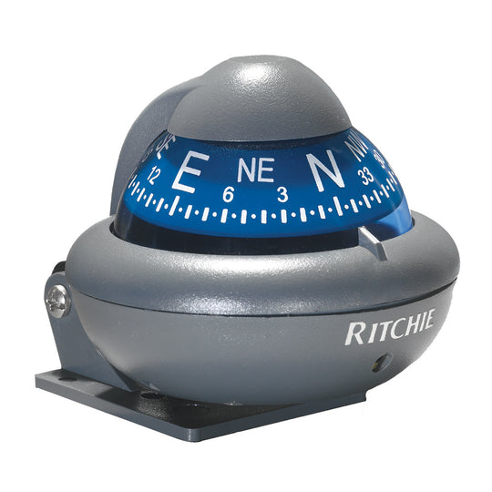 Ritchie X-10-A RitchieSport Automotive Compass - Bracket Mount - Gray - Deckhand Marine Supply