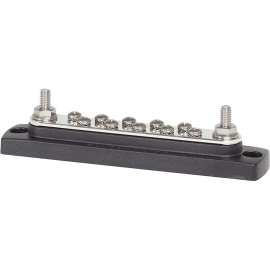 Blue Sea 2301 150AMP Common BusBar 10 x #8-32 Screw Terminal - Deckhand Marine Supply