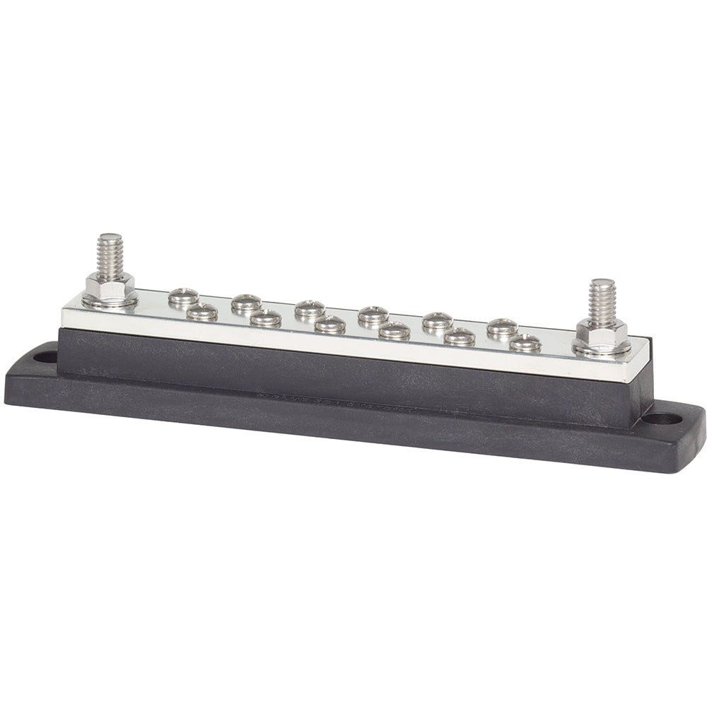 Blue Sea 2105 MaxiBus 250AMP Common BusBars 12 x #10 Terminal Screws - Deckhand Marine Supply