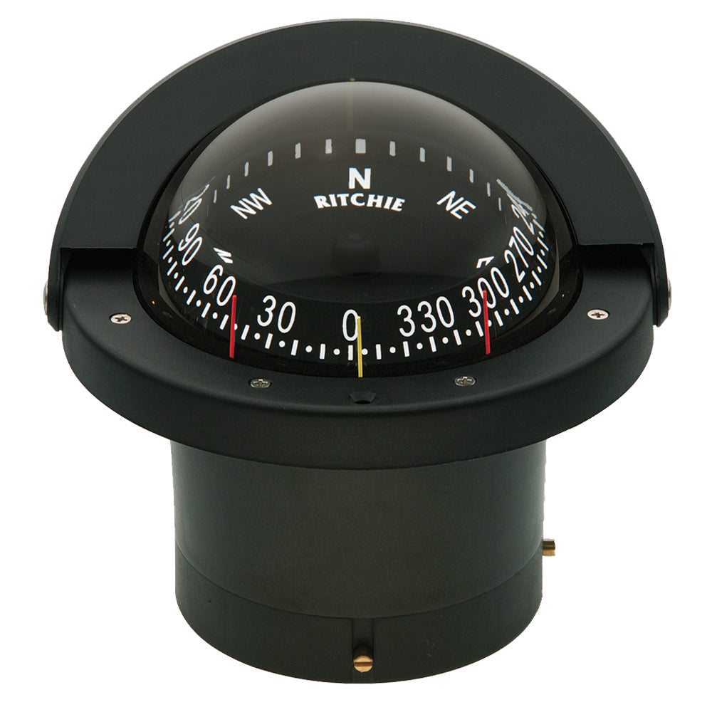 Ritchie FN-203 Navigator Compass - Flush Mount - Black - Deckhand Marine Supply