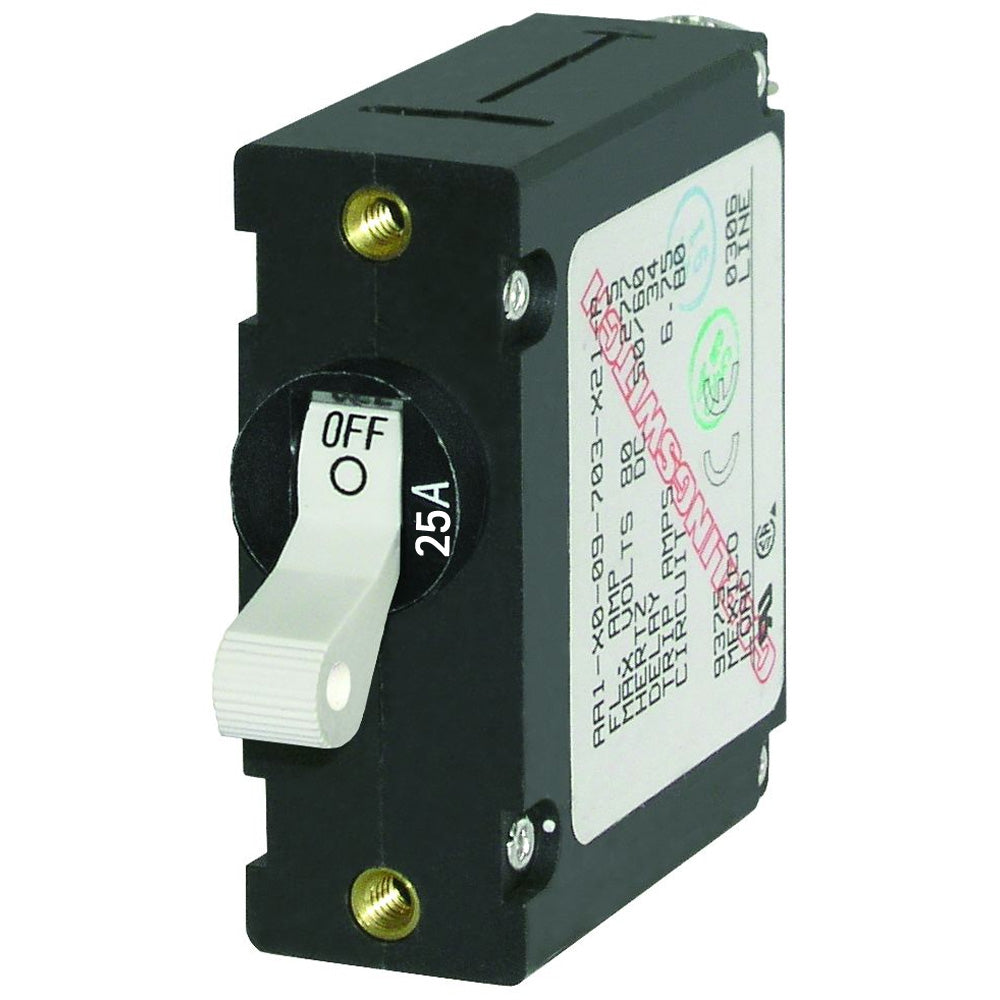 Blue Sea 7218 AC/DC Single Pole Magnetic World Circuit Breaker - 25AMP - Deckhand Marine Supply