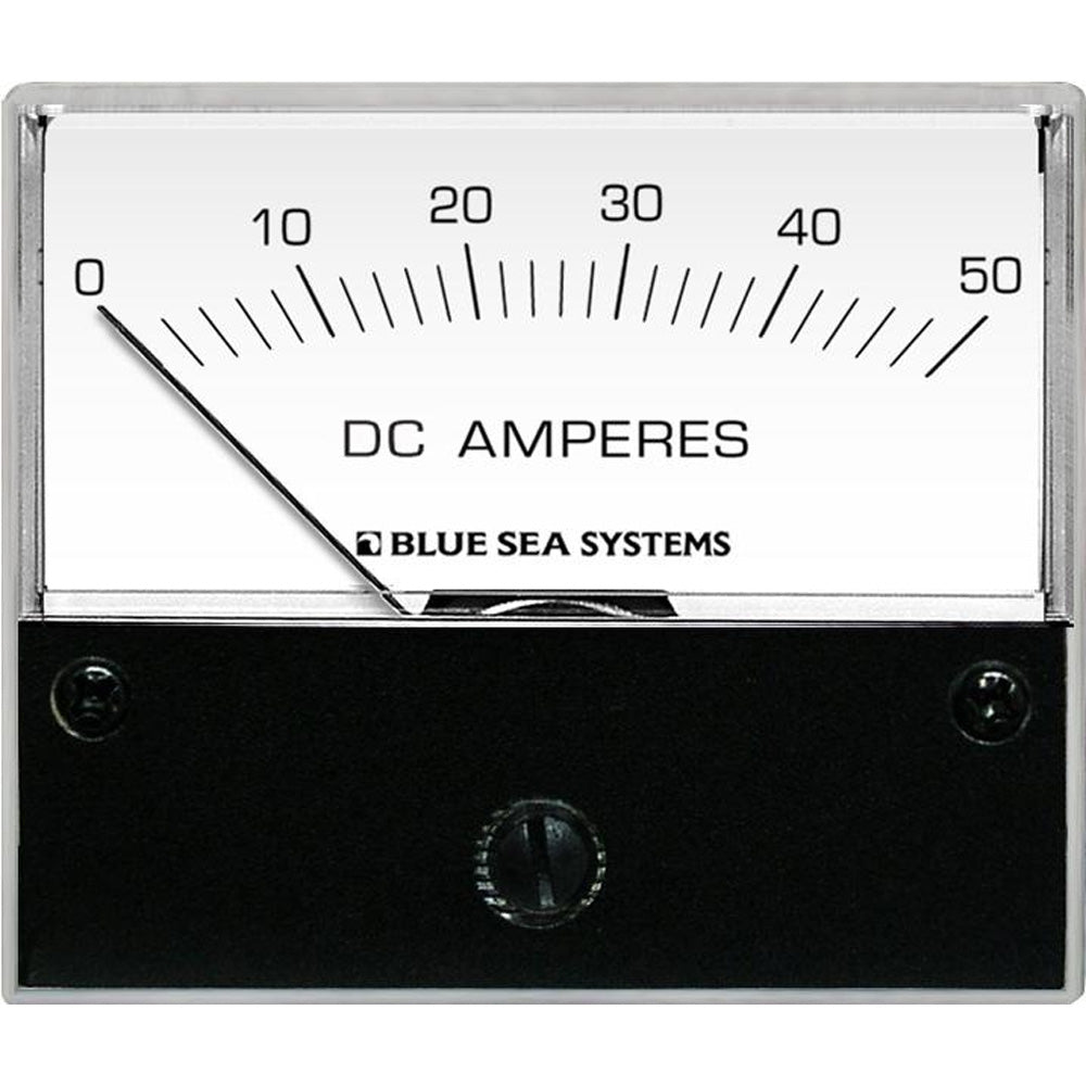 Blue Sea 8022 DC Analog Ammeter - 2-3/4 Face, 0-50 AMP DC - Deckhand Marine Supply