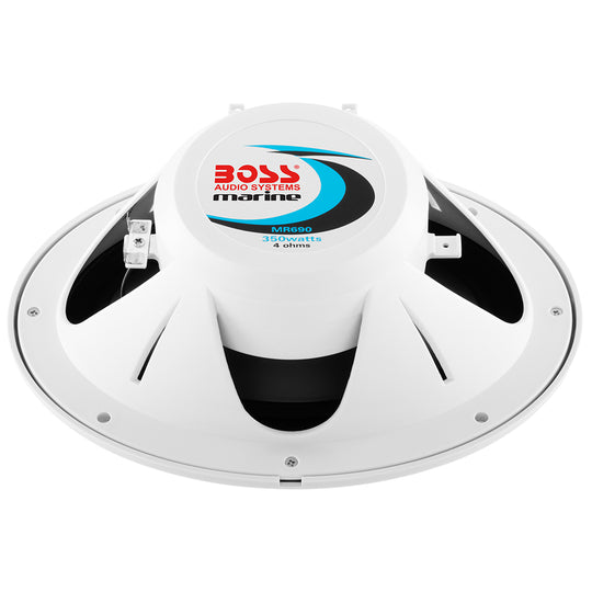 Boss Audio 6"x 9" MR690 Oval Speakers - White - 350W - Deckhand Marine Supply