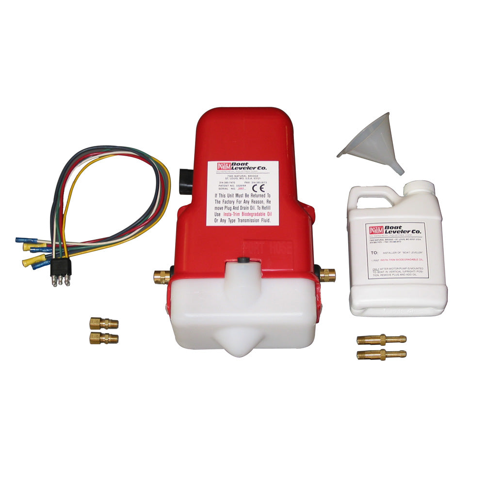 Boat Leveler 12vdc Universal Trim Tab Pump with Oil and Hose Fittings - Deckhand Marine Supply