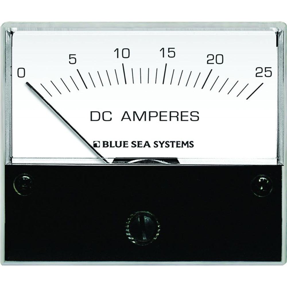 Blue Sea 8005 DC Analog Ammeter - 2-3/4" Face, 0-25 Amperes DC - Deckhand Marine Supply