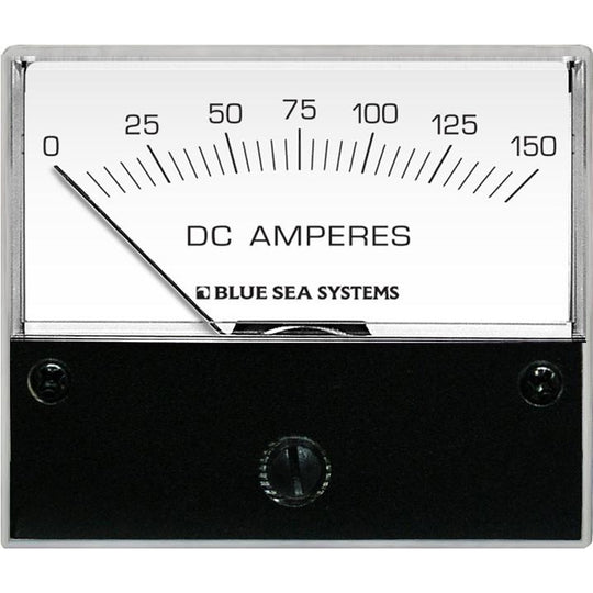 Blue Sea 8018 DC Analog Ammeter - 2-3/4" Face, 0-150 Amperes DC - Deckhand Marine Supply