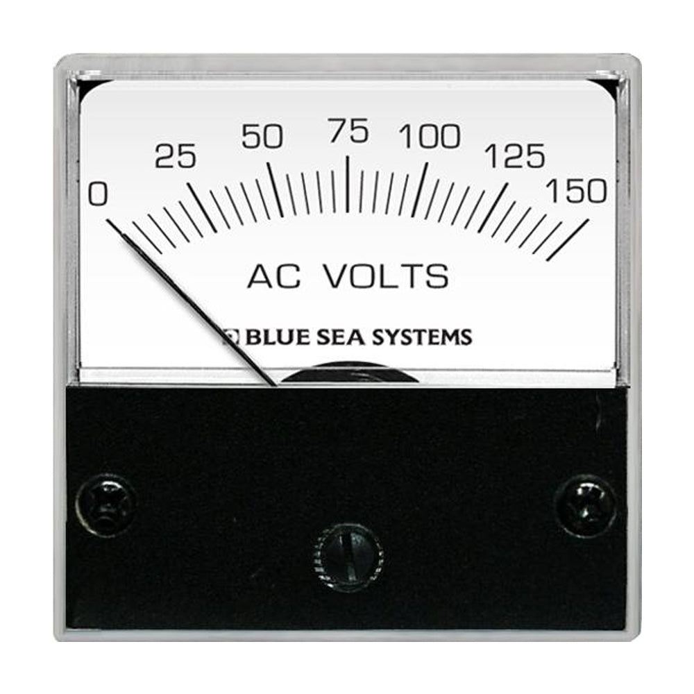 Blue Sea 8244 AC Analog Micro Voltmeter - 2" Face, 0-150 Volts AC - Deckhand Marine Supply