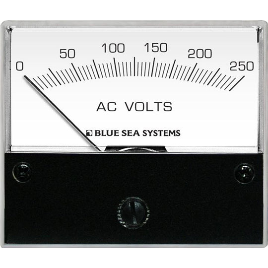 Blue Sea 9354 AC Analog Voltmeter 0-250 Volts AC - Deckhand Marine Supply