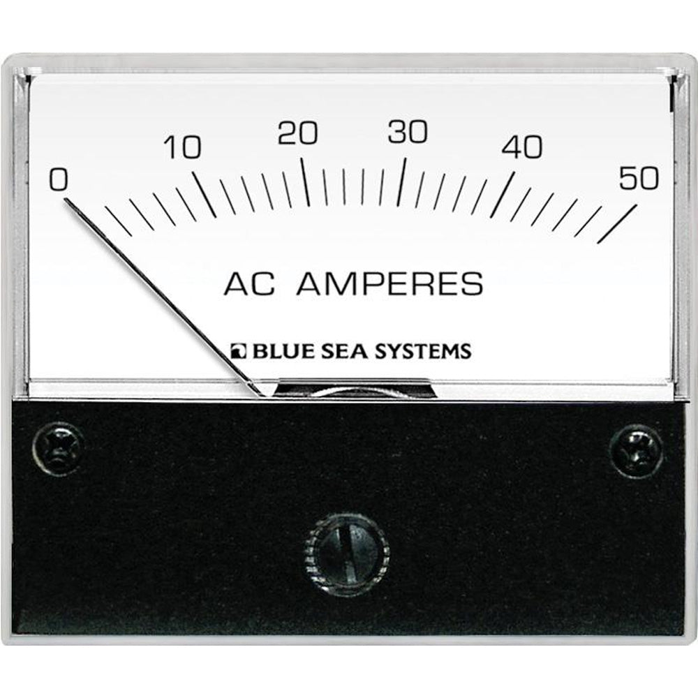 Blue Sea 9630 AC Analog Ammeter  0-50 Amperes AC - Deckhand Marine Supply