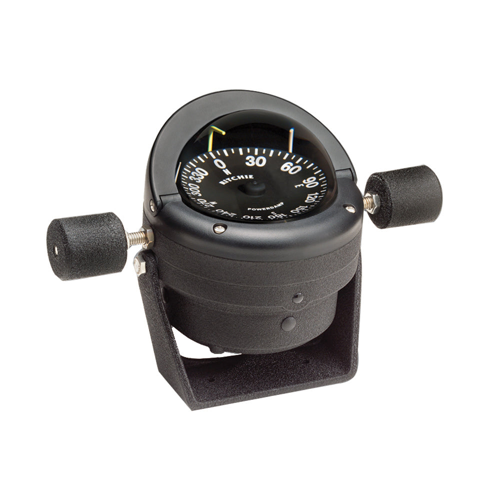 Ritchie HB-845 Helmsman Steel Boat Compass - Bracket Mount - Black - Deckhand Marine Supply