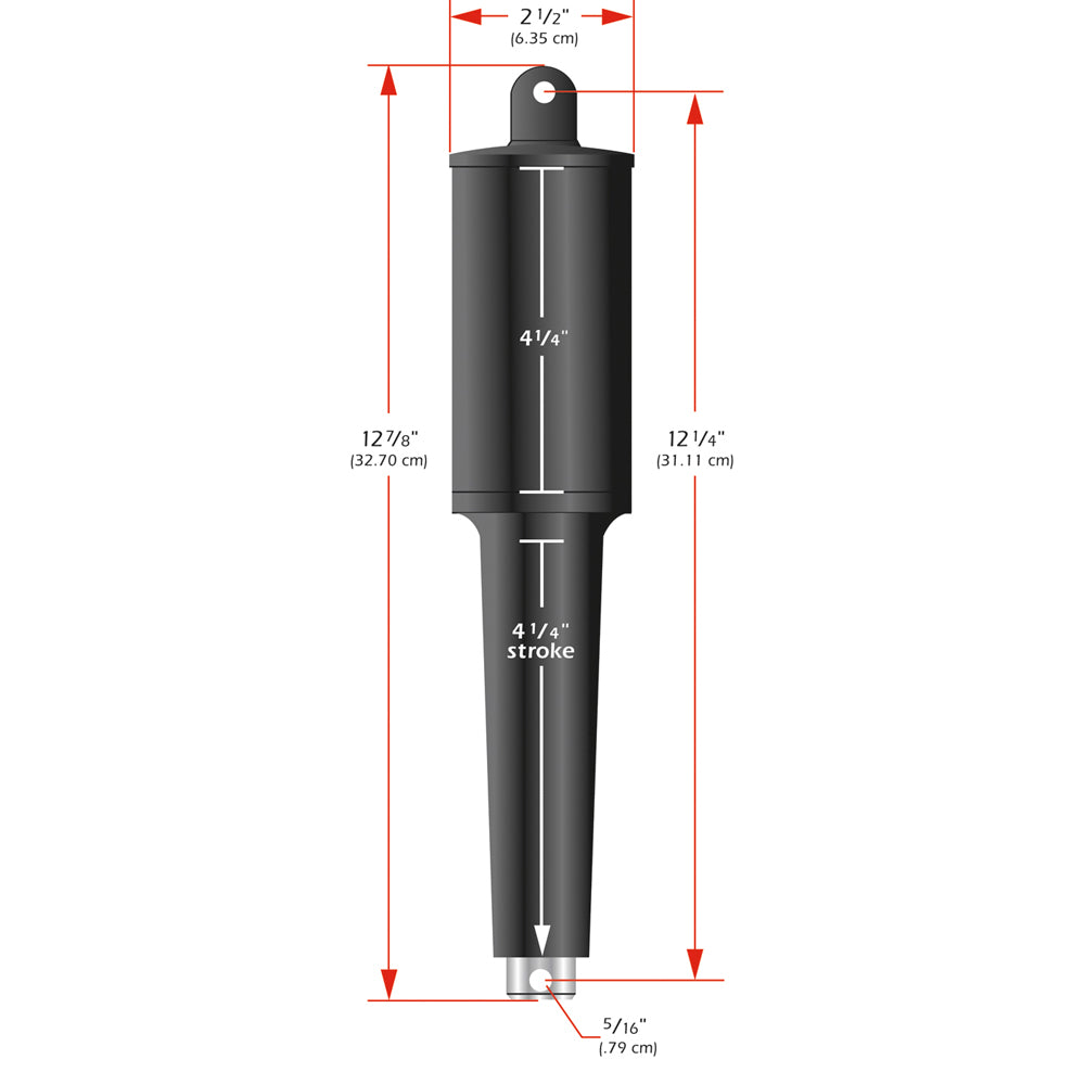 Lenco 102XD Extreme Duty Actuator - 24V - 4-1/4" Stroke - 5/16" Hardware - Deckhand Marine Supply