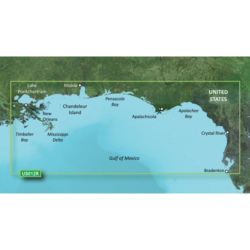 Garmin BlueChart g3 Vision HD - VUS012R - Tampa - New Orleans - microSD/SD - Deckhand Marine Supply