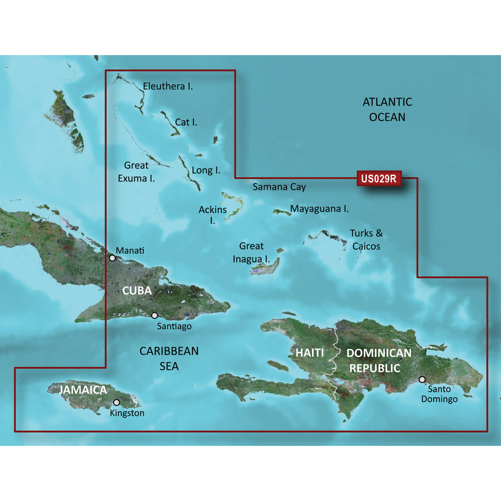 Garmin BlueChart g3 Vision HD - VUS029R - Southern Bahamas - microSD/SD - Deckhand Marine Supply