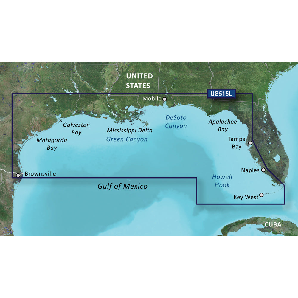 Garmin BlueChart g3 Vision HD - VUS515L - Brownsville - Key Largo - microSD/SD - Deckhand Marine Supply