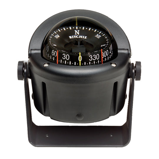 Ritchie HB-741 Helmsman Compass - Bracket Mount - Black - Deckhand Marine Supply