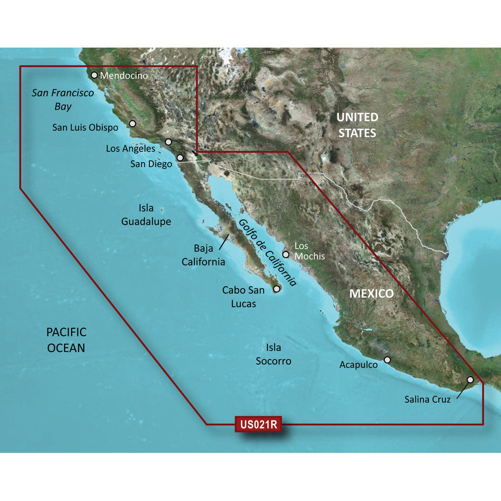 Garmin BlueChart g3 HD - HXUS021R - California - Mexico - microSD/SD - Deckhand Marine Supply