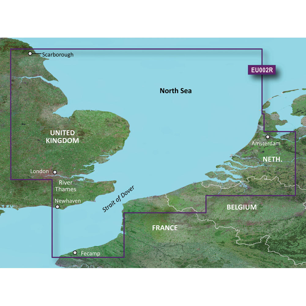 Garmin BlueChart g3 HD - HXEU002R - Dover to Amsterdam  England Southeast - microSD/SD - Deckhand Marine Supply