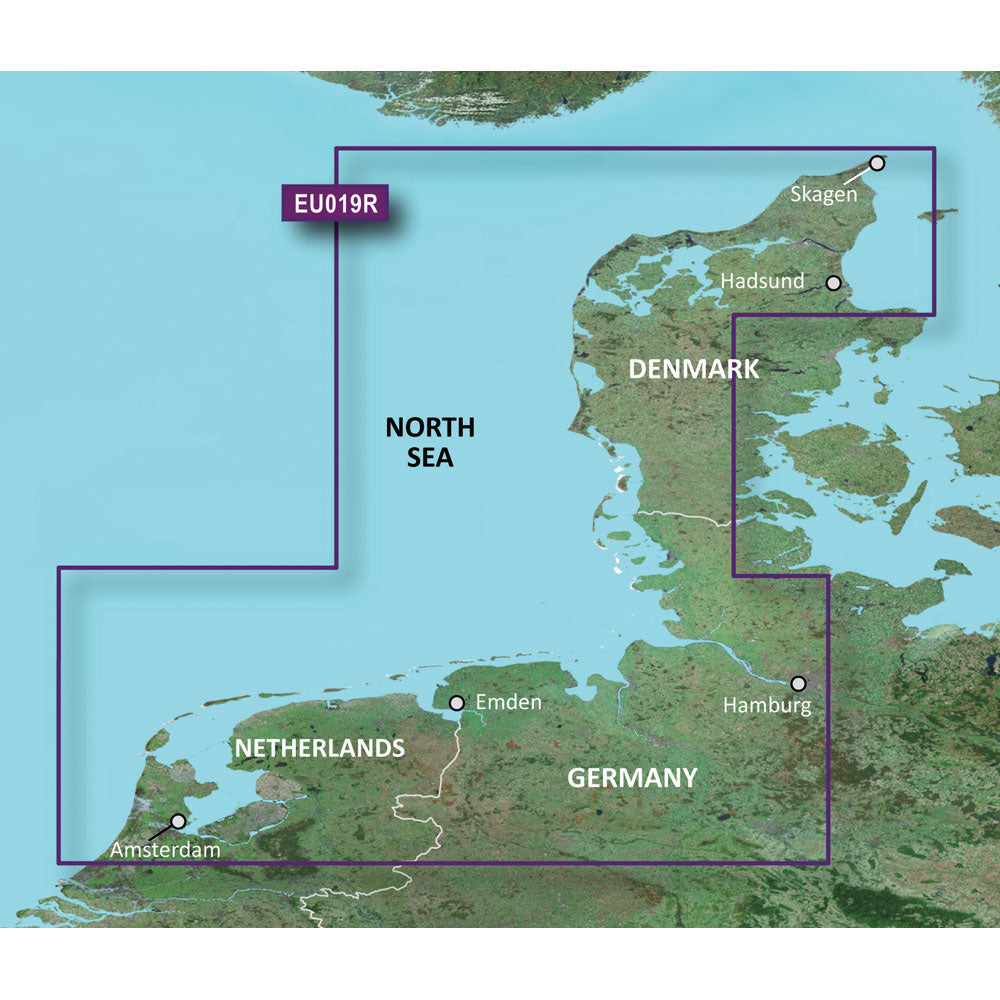 Garmin BlueChart g3 HD - HXEU019R - Alborg to Amsterdam - microSD/SD - Deckhand Marine Supply