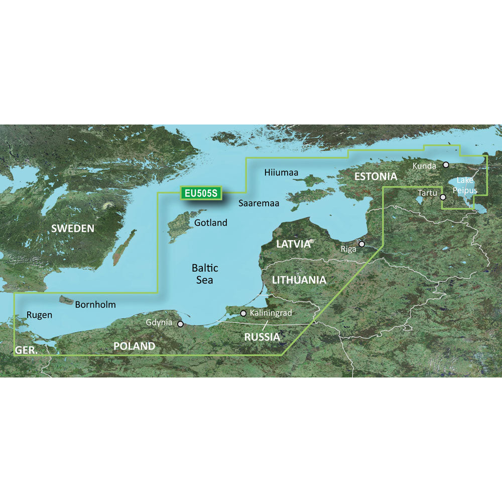 Garmin BlueChart g3 HD - HXEU065R - Baltic Sea East Coast - microSD/SD - Deckhand Marine Supply