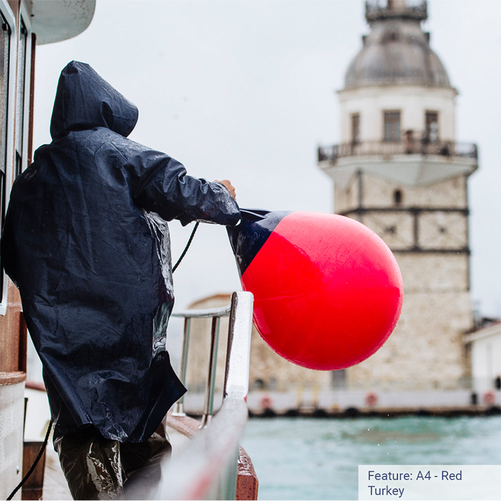 Polyform A-0 Buoy 8" Diameter - Red - Deckhand Marine Supply