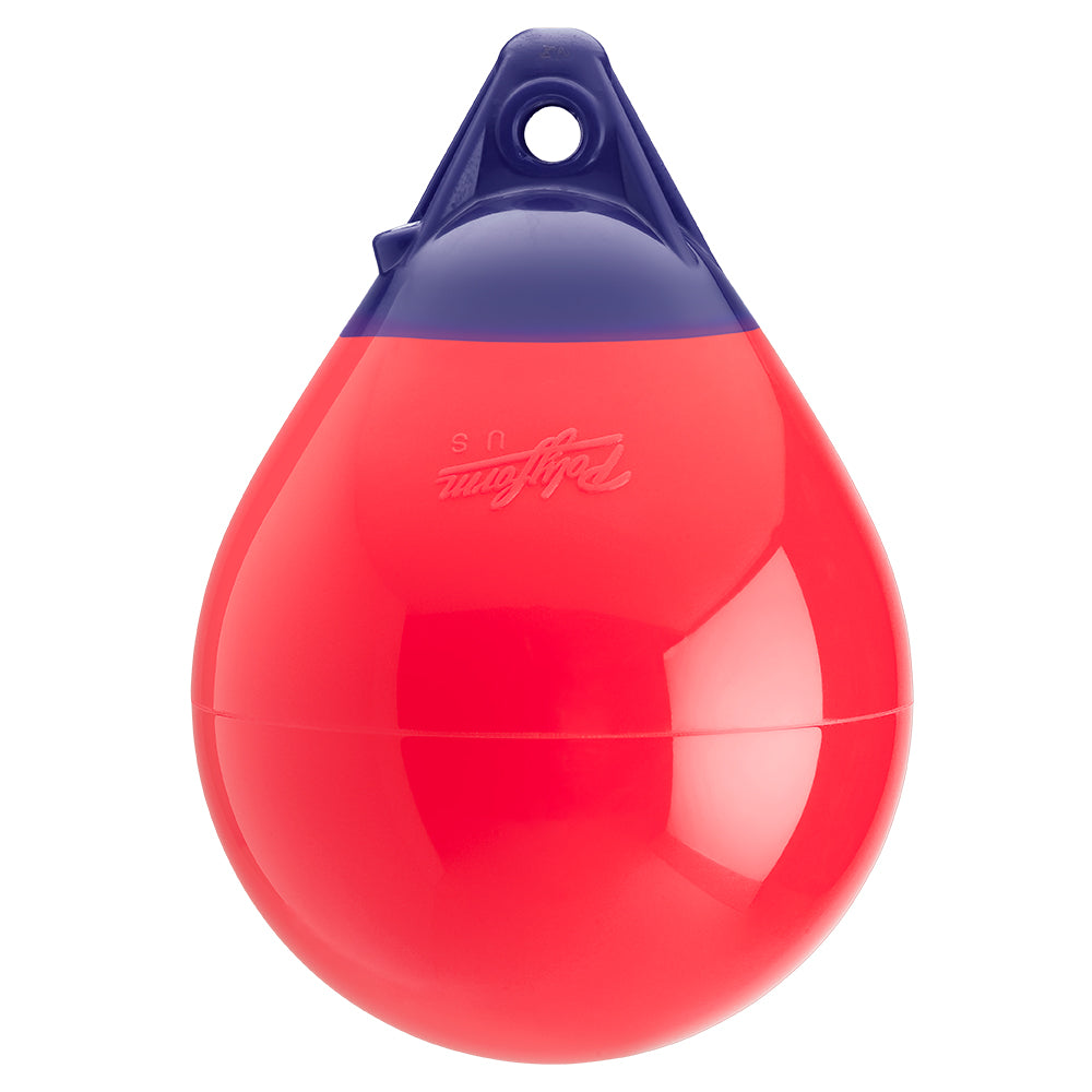 Polyform A-0 Buoy 8" Diameter - Red - Deckhand Marine Supply