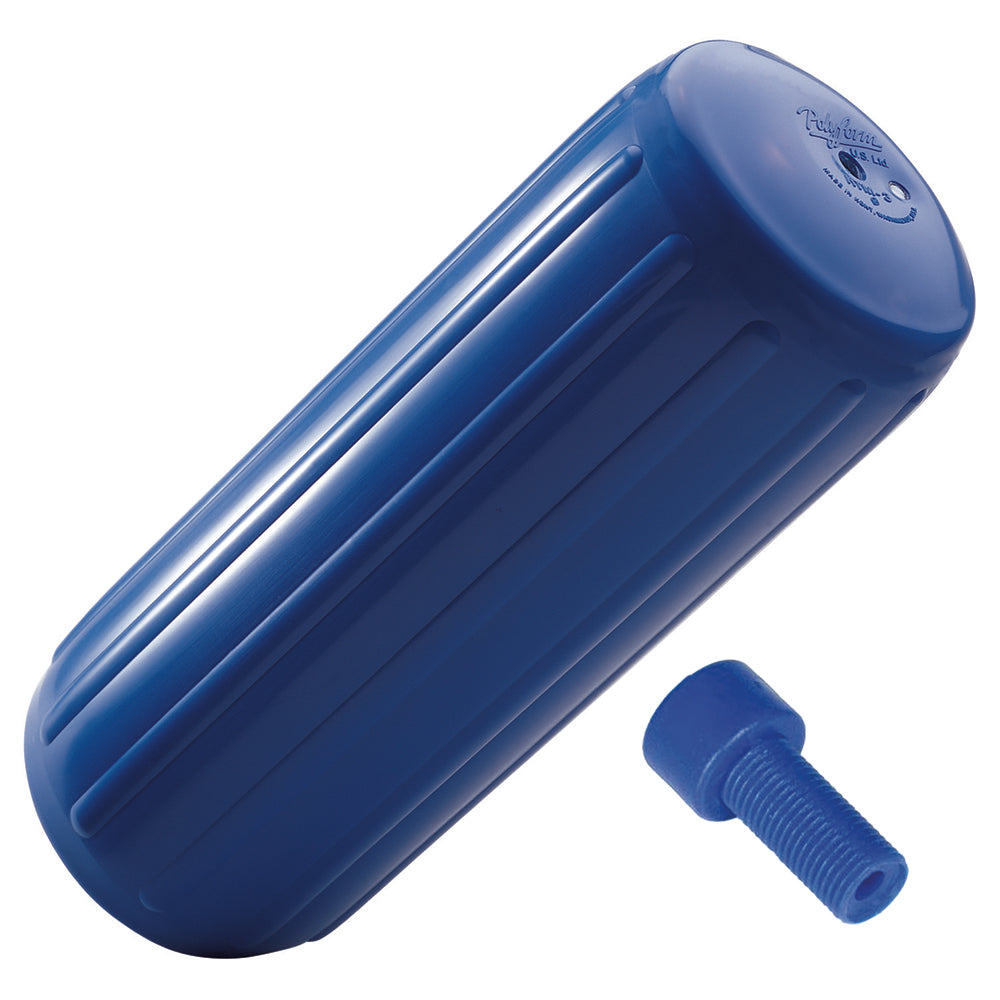 Polyform HTM-2 Fender 8.5" x 20.5" - Blue w/Adapter - Deckhand Marine Supply