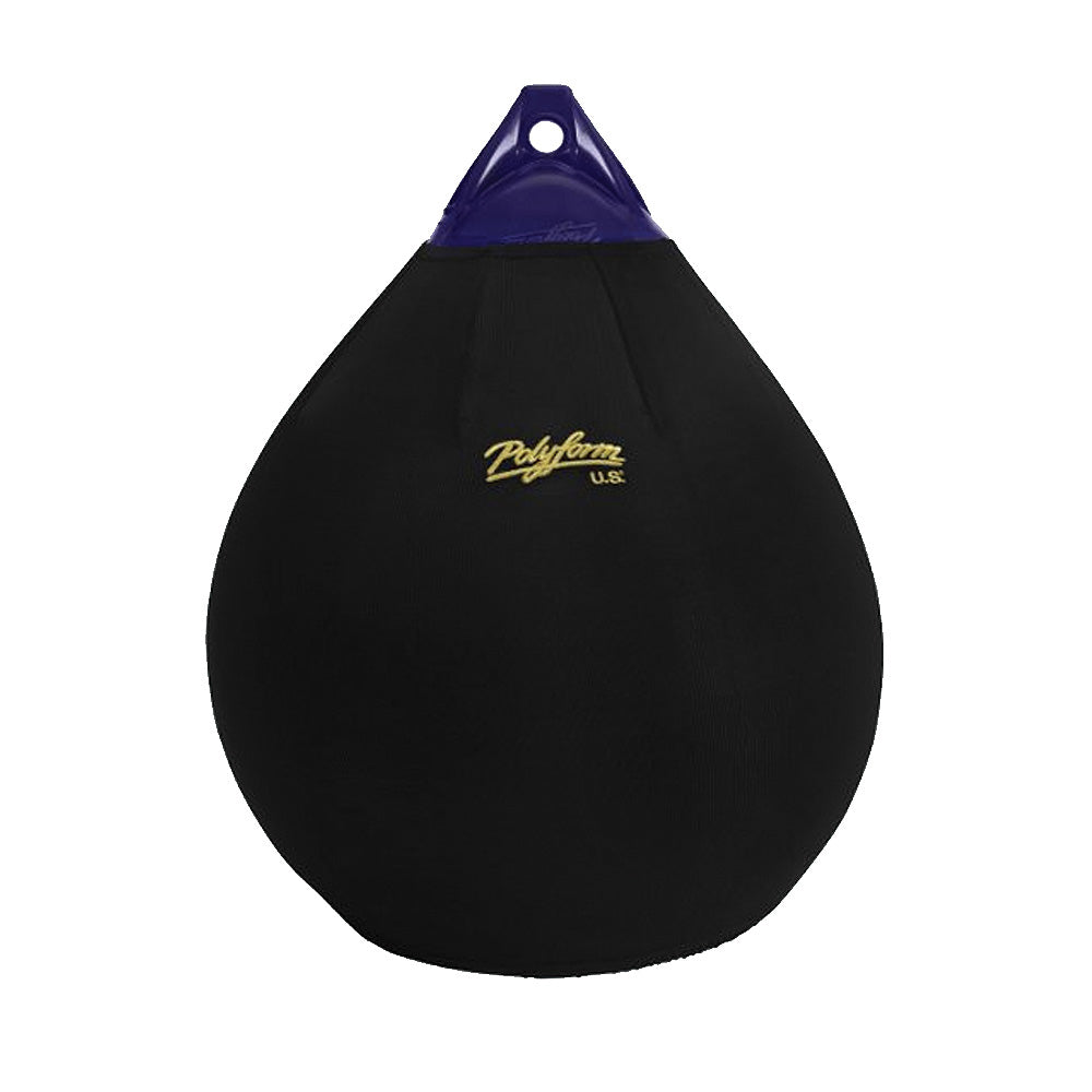 Polyform Fender Cover f/A-4 Fender - Black - Deckhand Marine Supply