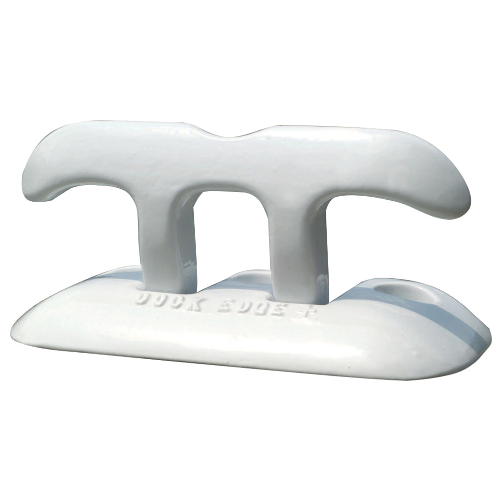 Dock Edge Flip Up Dock Cleat 8" - White - Deckhand Marine Supply