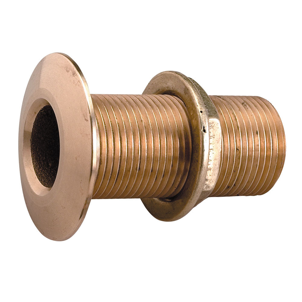 Perko 1" Thru-Hull Fitting w/Pipe Thread Bronze MADE IN THE USA - Deckhand Marine Supply