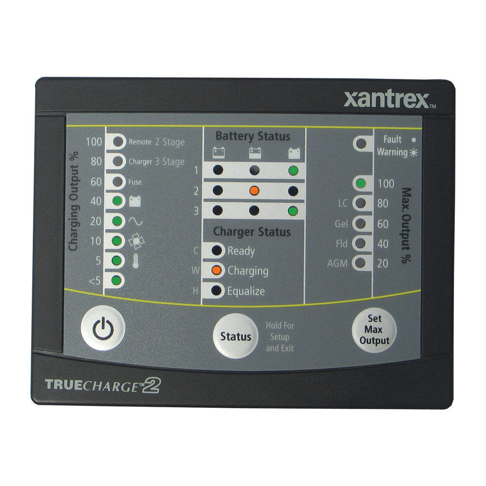 Xantrex TRUECHARGE2 Remote Panel f/20 & 40 & 60 AMP (Only for 2nd generation of TC2 chargers) - Deckhand Marine Supply