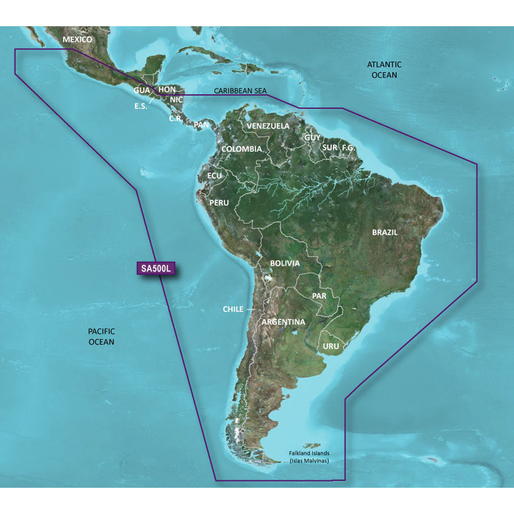 Garmin BlueChart g3 HD - HXSA600X - South America - microSD/SD - Deckhand Marine Supply