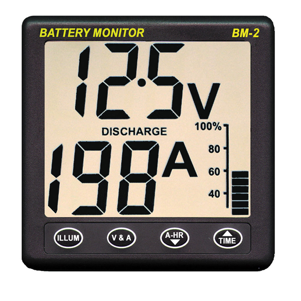 Clipper BM-2 Battery Monitor w/Shunt - 200Amp - Deckhand Marine Supply