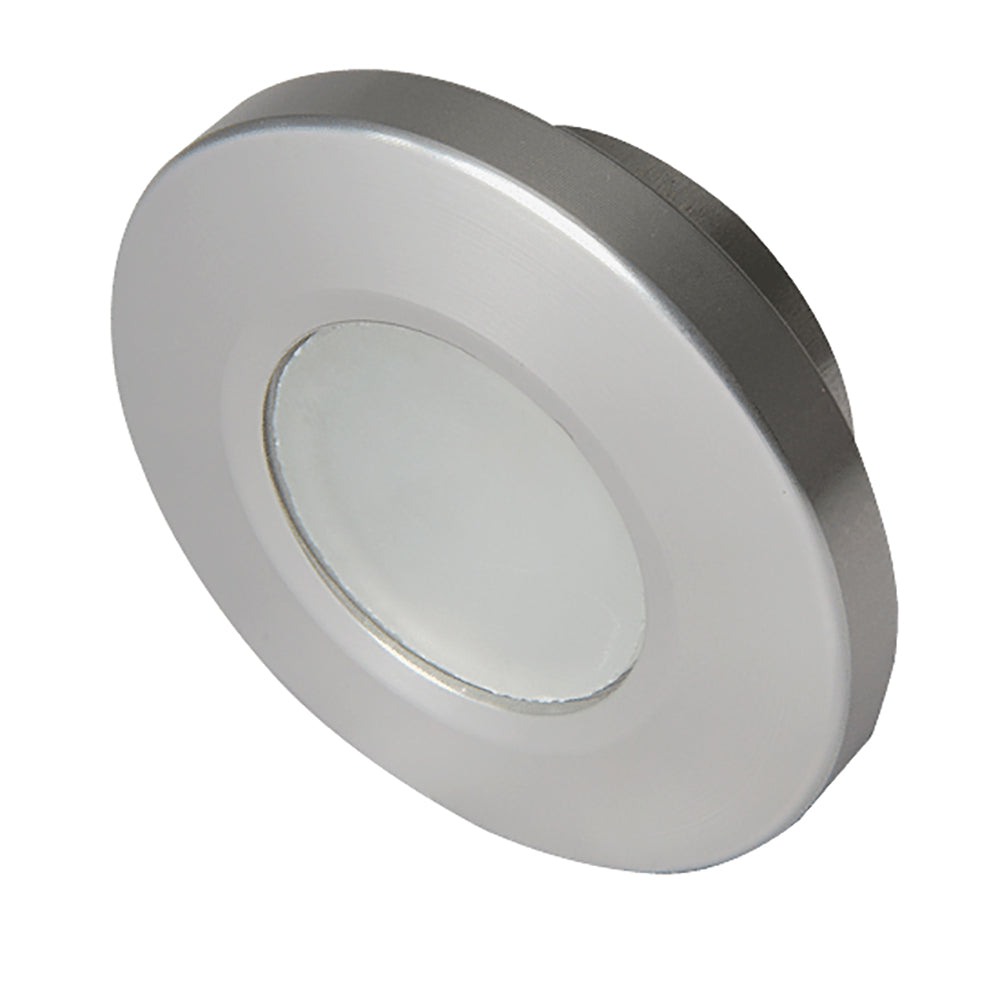 Lumitec Orbit - Flush Mount Down Light - Brushed Finish - 2-Color White/Red Dimming - Deckhand Marine Supply