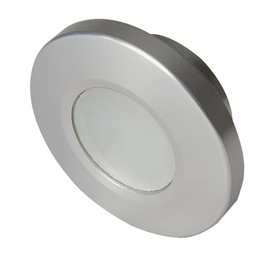 Lumitec Orbit - Flush Mount Down Light - Brushed Finish - White Non-Dimming - Deckhand Marine Supply