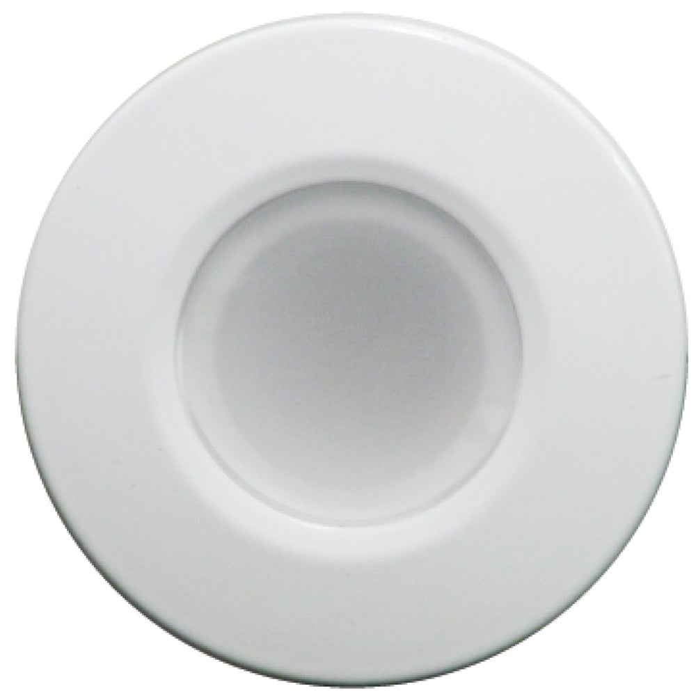 Lumitec Orbit - Flush Mount Down Light - White Finish - 4-Color Blue/Red/Purple/White Non Dimming - Deckhand Marine Supply