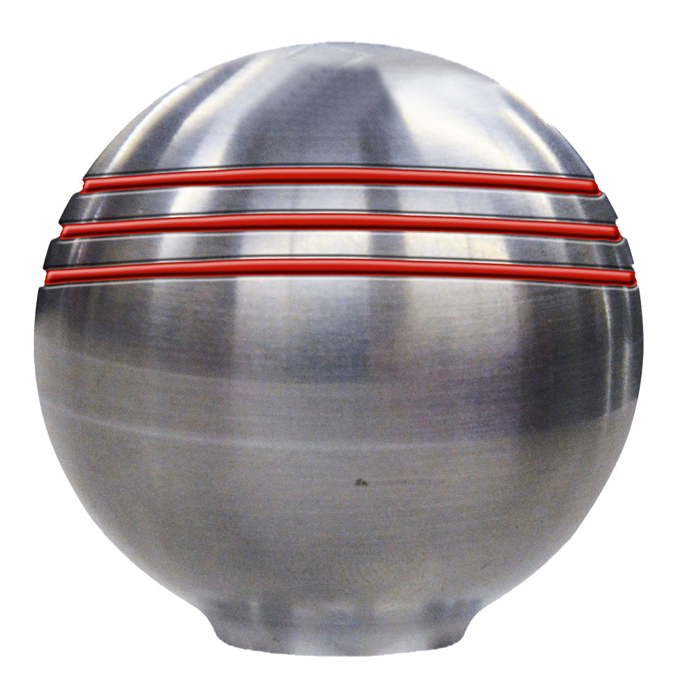 Schmitt Marine Throttle Knob - 1-7/8" - Red Grooves - Deckhand Marine Supply