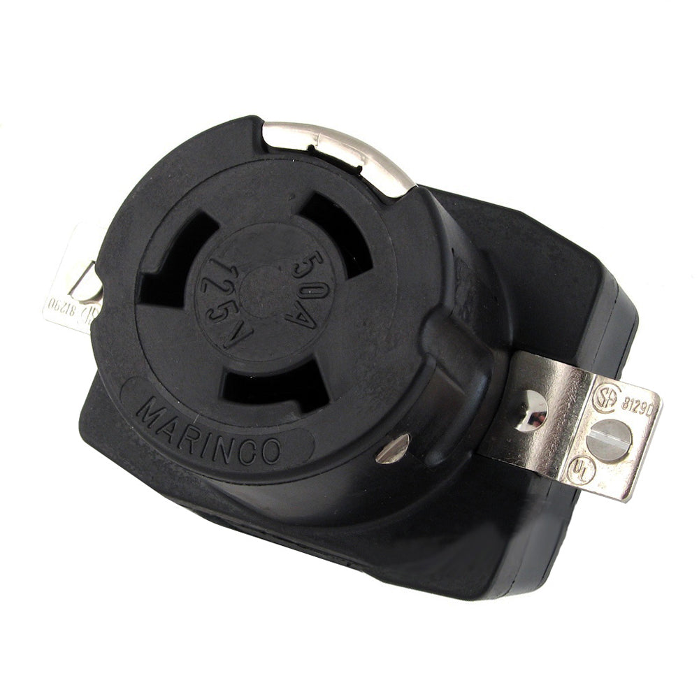 Marinco 6370CR 50Amp/125V Wire Dockside Receptacle - Deckhand Marine Supply