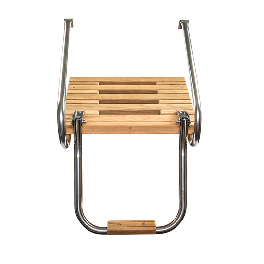 Whitecap Teak Swim Platform w/Ladder f/Inboard/Outboard Motors - Deckhand Marine Supply