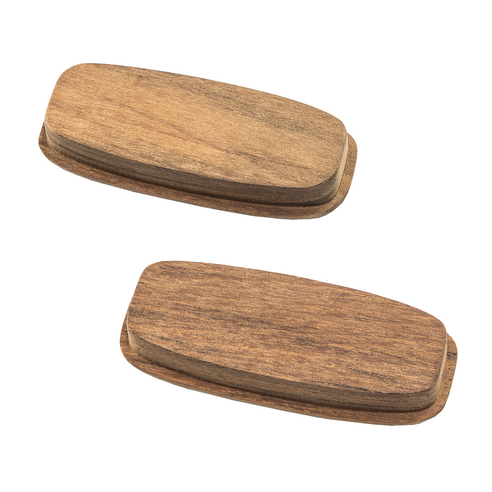 Whitecap Teak Rectangular Drawer Pull - 3-1/4"L - 2 Pack - Deckhand Marine Supply