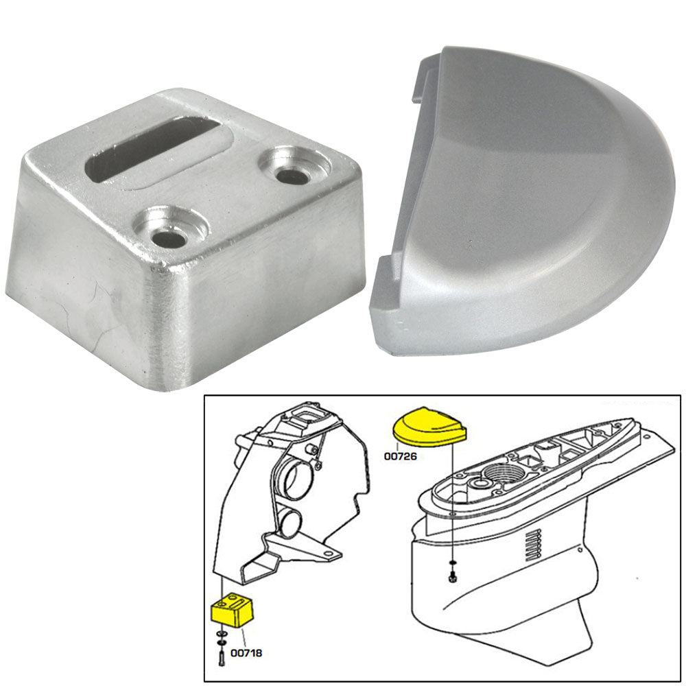 Tecnoseal Anode Kit w/Hardware - Volvo SX - Magnesium - Deckhand Marine Supply