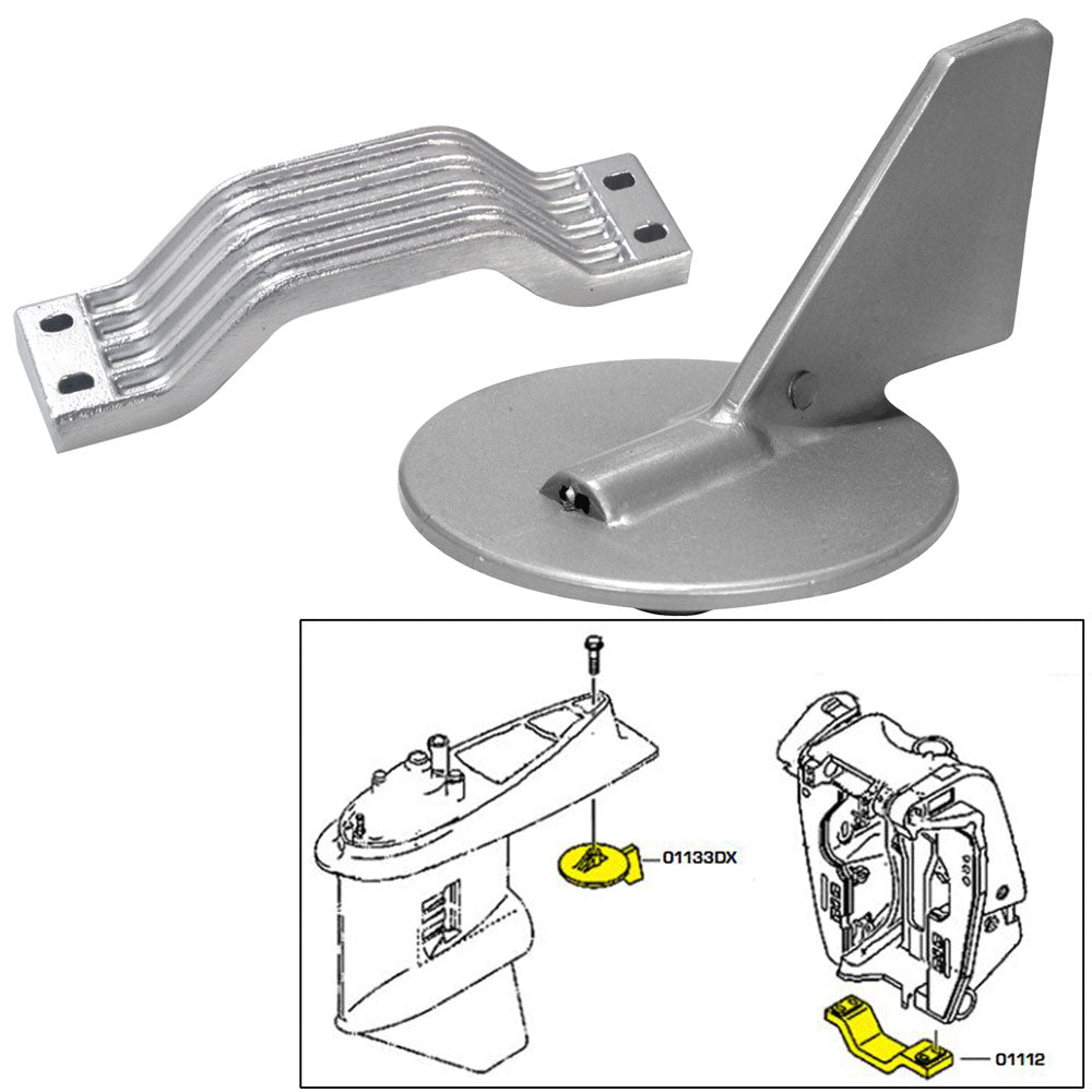 Tecnoseal Anode Kit - Yamaha 150-200HP - Aluminum - Deckhand Marine Supply